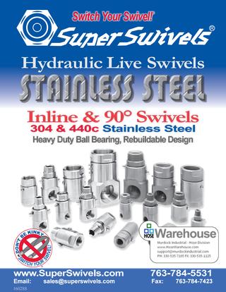 SuperSwivels STAINLESS STEEL Hydraulic Live Swivel Joints Catalog