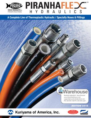 Kuriyama Piranhaflex Thermoplastic Hydraulic Hose Catalog